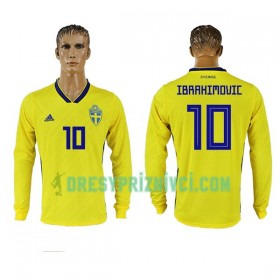 Fotbalový Dres Švédsko Ibrahimovic 10 Domácí MS 2018 Dlouhý Rukáv